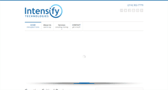 Desktop Screenshot of intensifytech.com