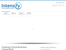 Tablet Screenshot of intensifytech.com